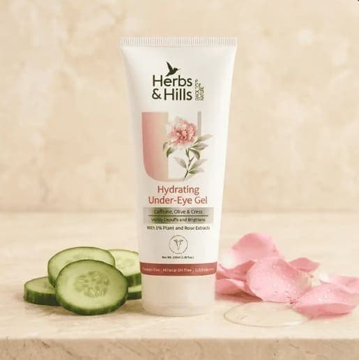 Herbs & Hills Hydrating Under Eye Gel - Organic Ayurvedic Skincare | Pureable